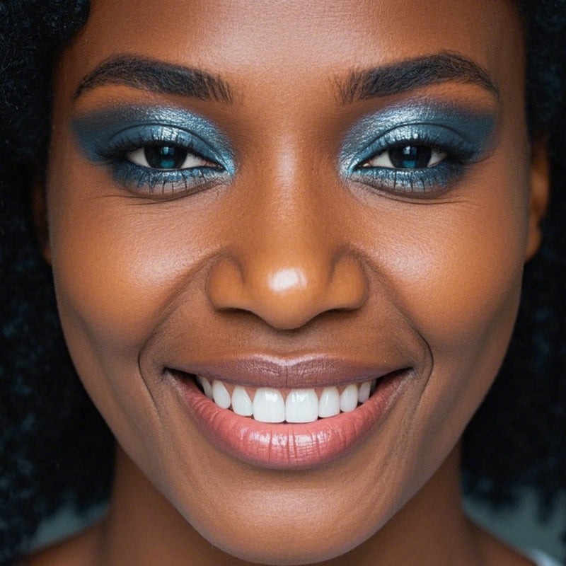 Shimmering Galactic Jelly Eyeshadow with Brush,10 Silken Azure