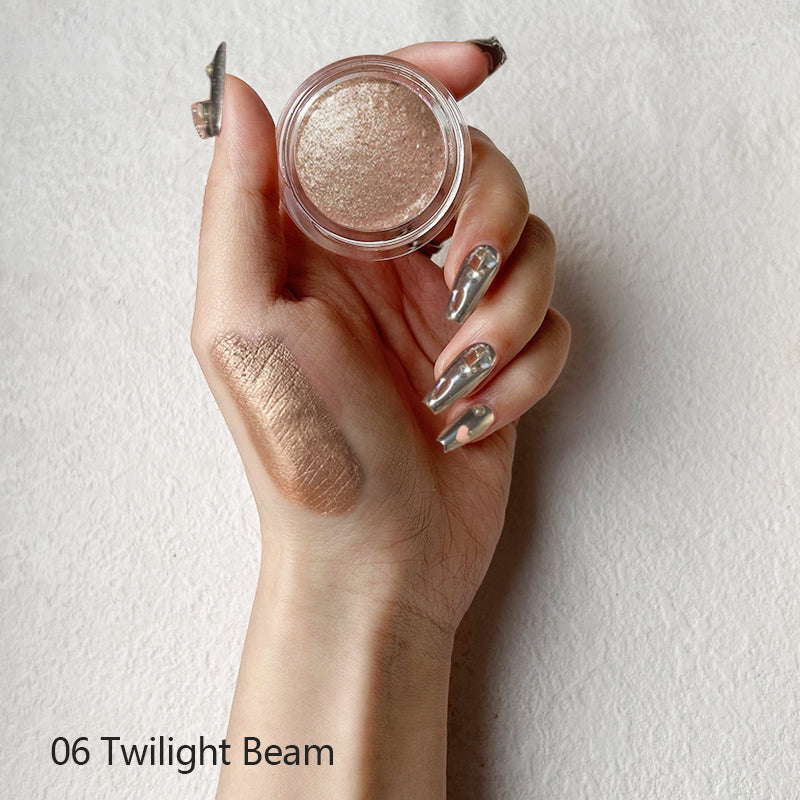 Shimmering Galactic Jelly Eyeshadow with Brush,06 Sunset Copper